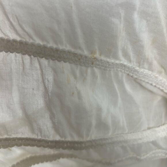 Free People Women Oversized Top Blouse White Boho Romantic Feminine Size Small - Picture 10 of 11